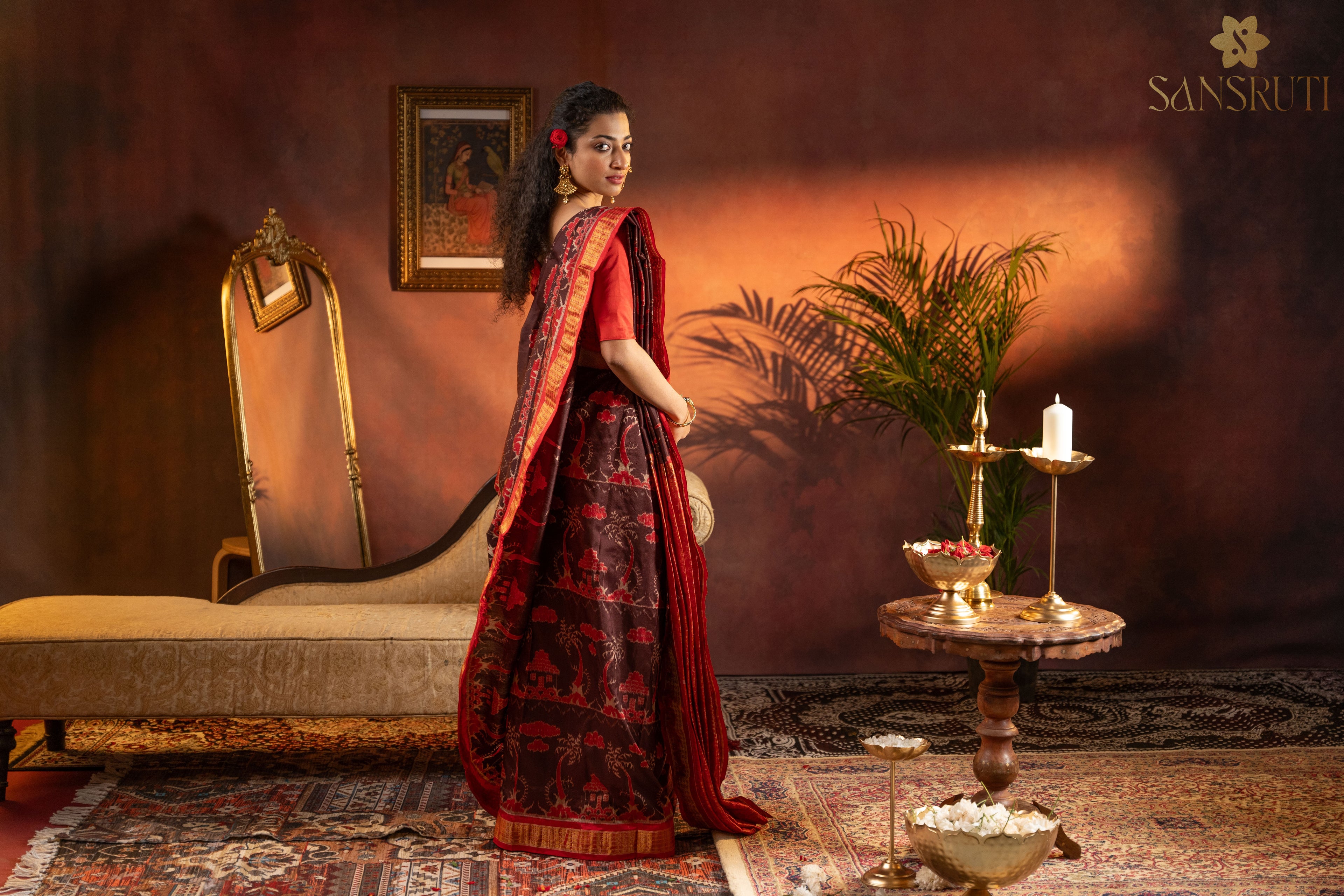 Village Story Sambalpuri Silk Saree