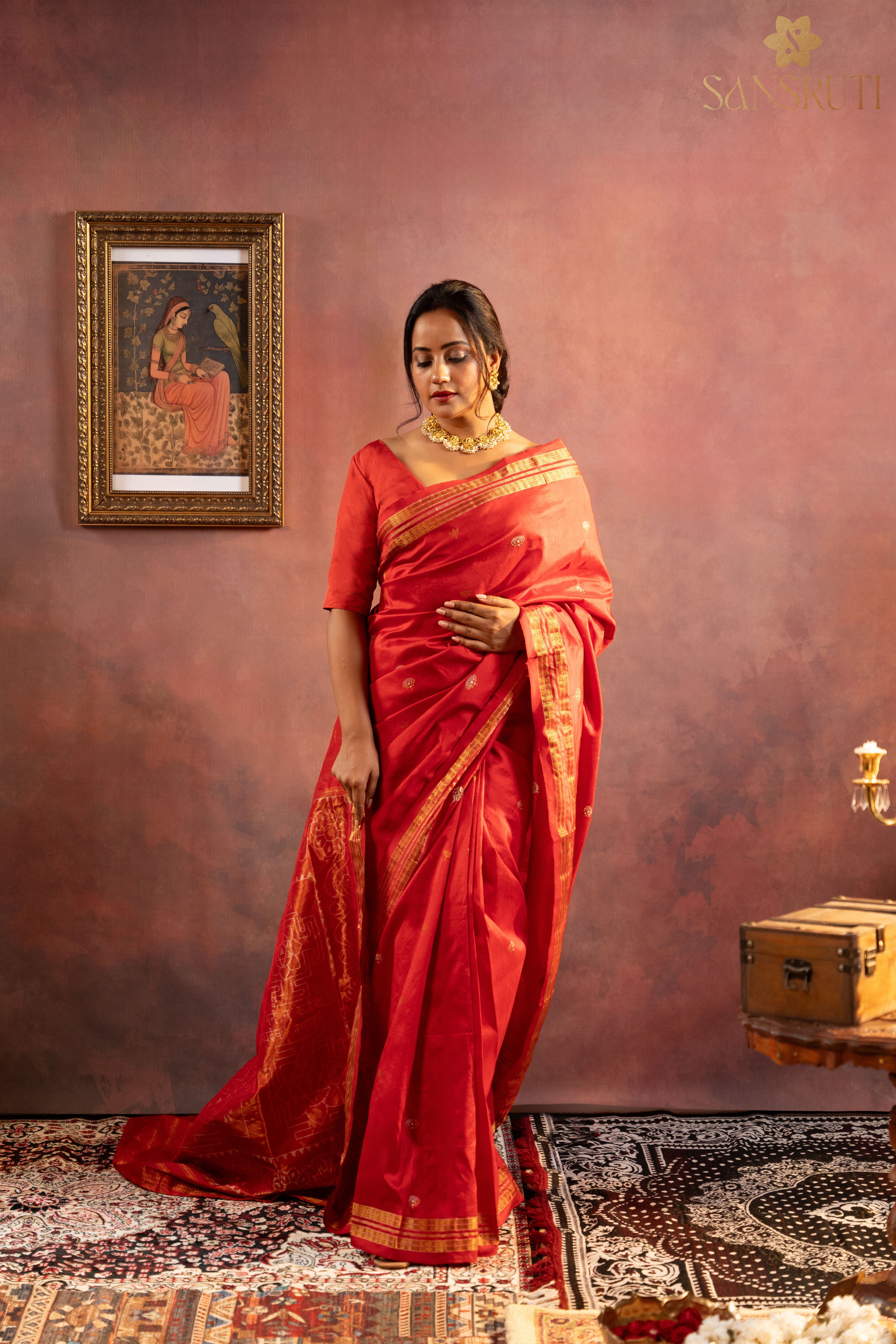 Shree Laxmi Yantra Sambalpuri Silk Saree