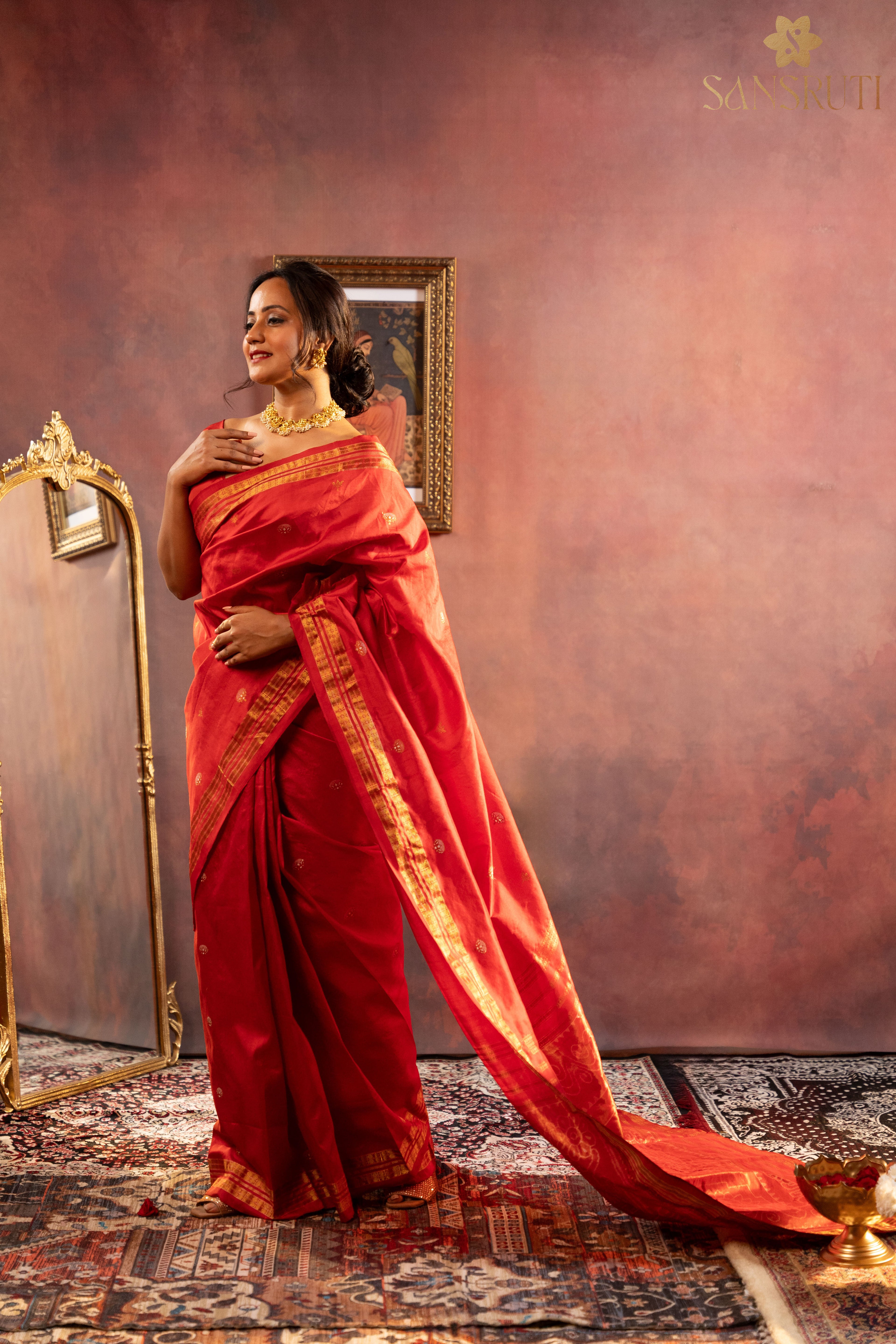 Shree Laxmi Yantra Sambalpuri Silk Saree