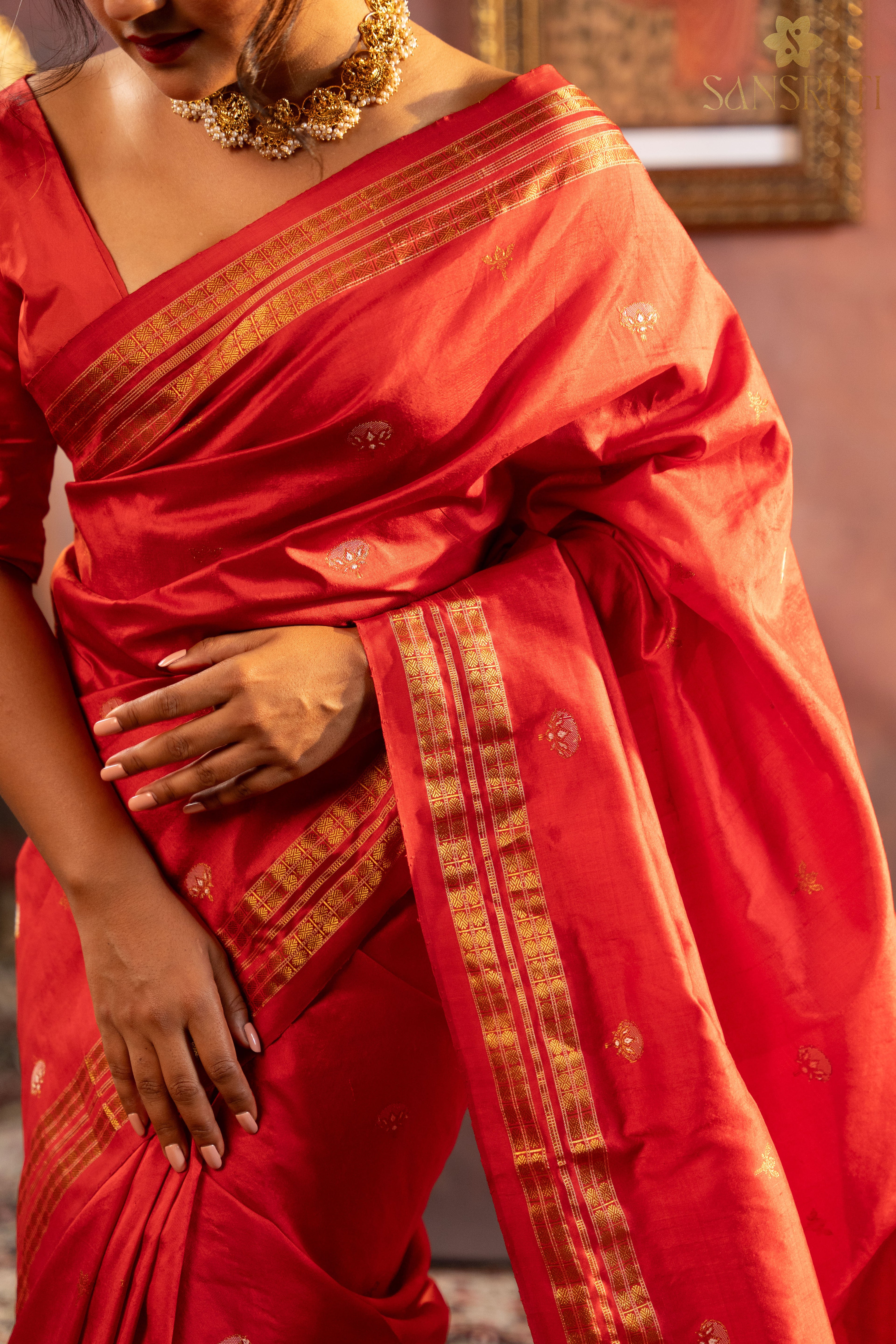 Shree Laxmi Yantra Sambalpuri Silk Saree