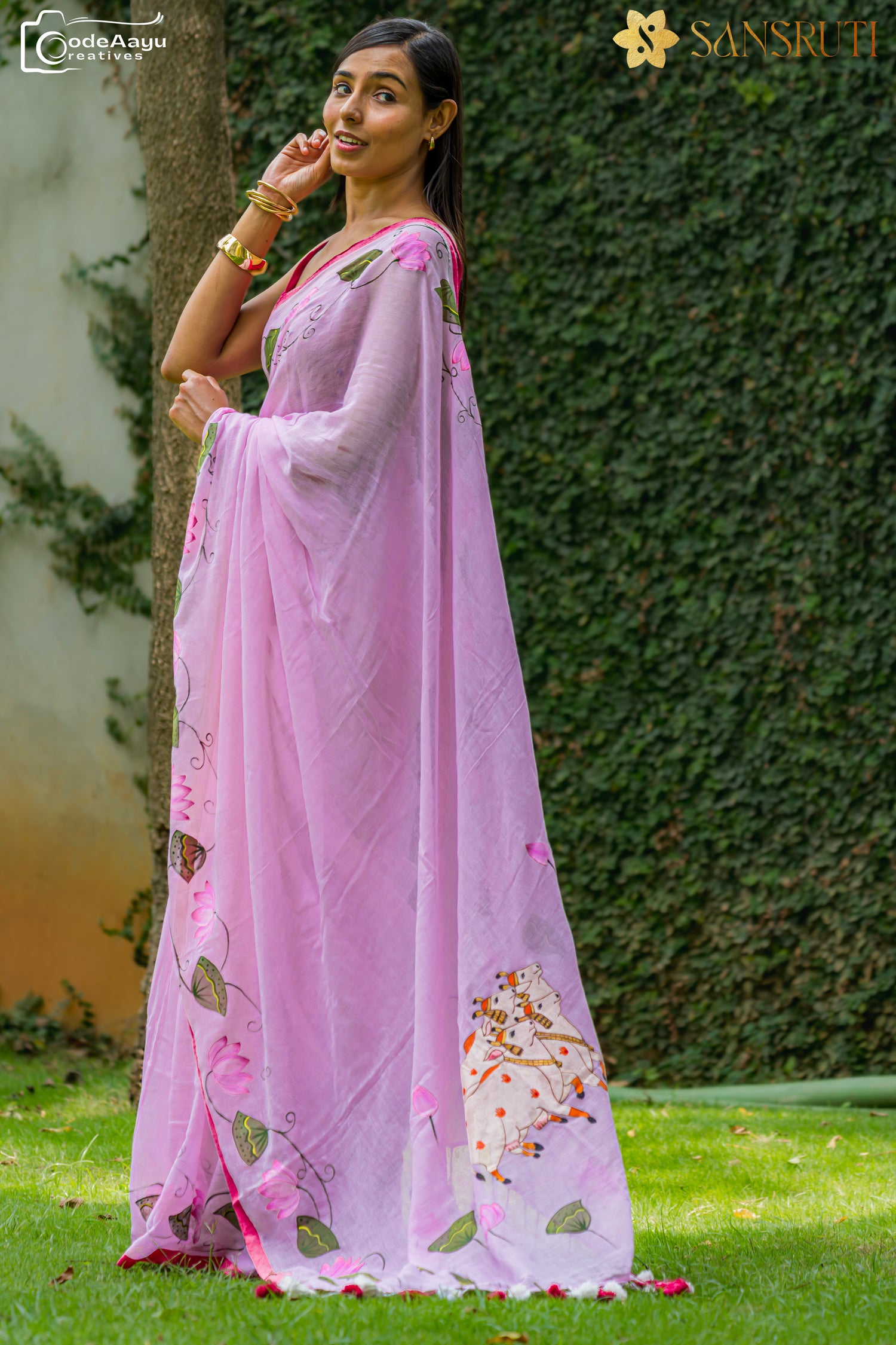 Gulabi Saaj Pichwai Saree