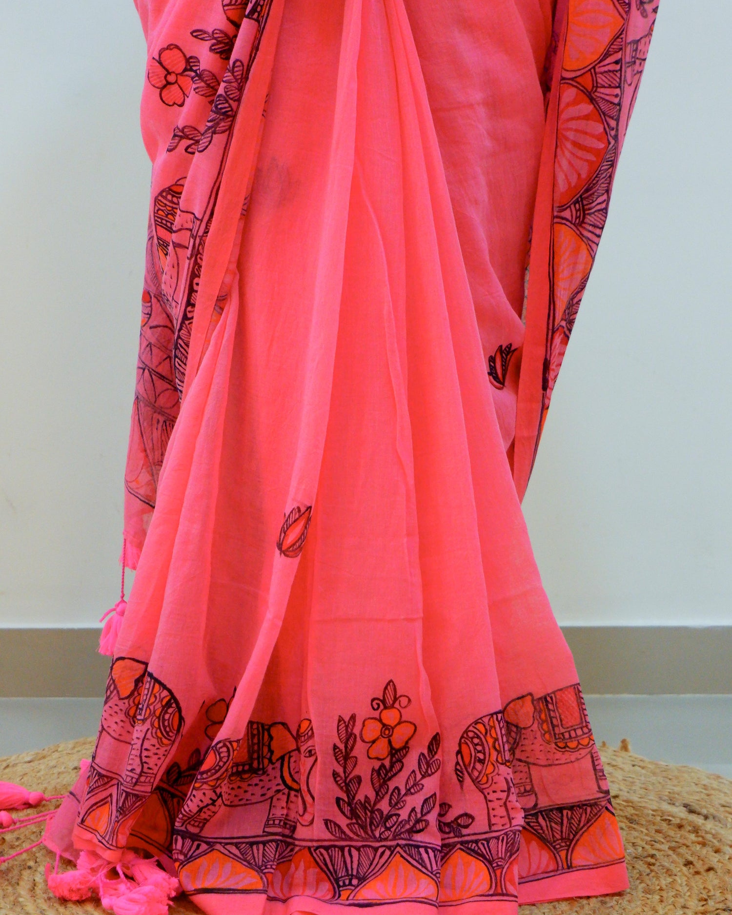 Regal Bloom Madhubani Saree
